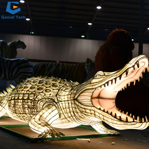 Прямая Продажа с фабрики SGTL41 фонарь крокодил китайский фестиваль фонарь для животных Тема фонаря шоу - Product Image 1