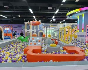 Équipement de divertissement : Toboggan et balançoire pour enfants, décoration de terrain de <span class=keywords><strong>jeux</strong></span> intérieur, <span class=keywords><strong>jeux</strong></span> pour enfants en intérieur, ensembles de <span class=keywords><strong>jeux</strong></span> souples - Product Image 2