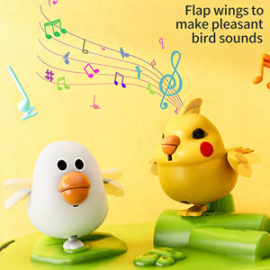 Jouet cage à oiseaux parlante 2 en 1, lumière et contrôle sonore, aquarium pour oiseaux, jouet éducatif, cage à oiseaux pour enfants, apprentissage précoce - Product Image 4