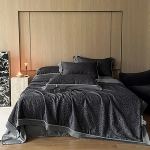 Couette d'été moderne imprimée numériquement, ensemble 4 pièces pour la maison et l'hôtel, 600 fils au pouce carré - Product Image 6