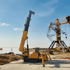 <span class=keywords><strong>Grue</strong></span> araignée électrique polyvalente <span class=keywords><strong>de</strong></span> 3 tonnes avec télécommande, construction en acier, double rail <span class=keywords><strong>de</strong></span> guidage pour applications en terrain accidenté - Product Image 1