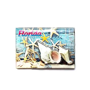 3D wooden florida souvenir beach fridge magnet