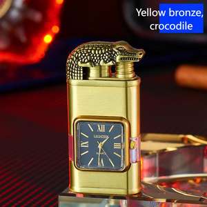 Orologio Multifunzione dal Design Unico con Accendino Ricaricabile a Gas per Sigari - Product Image 6