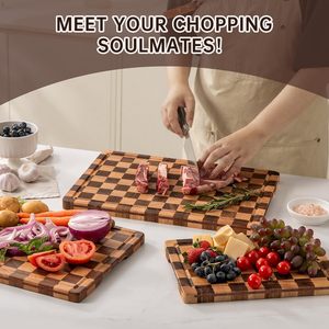Standing <b>Wood</b> <b>Sliced</b> Cutting Board Household Chopping Board Fruit Kitchen Complementary Food Extra Large Sustainable 2.0cm Thick - Product Image 6
