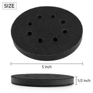 5 인치 8 홀 먼지없는 보호 스폰지 샌딩 패드 후크 및 루프 자동차 백킹 샌딩 패드 연마 도구 - Product Image 2