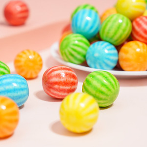 Gomme da Masticare Rotonde con Ripieno al Centro, Gusto Frutta, Mini Palline, Scatola Grande, Gusto Anguria, Multicolore - Product Image 3