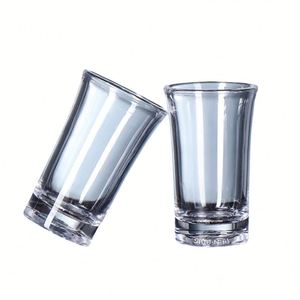 Wholesaler Small Shot <b>Glasses</b> Plastic PS Clear Shot <b>Glasses</b> Acrylic Shot <b>Glass</b> with Heavy Base for <b>Vodka</b> Whiskey Tequila Liquor - Product Image 3