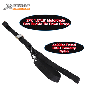 Tùy Chỉnh Powersports Bánh 1.5 Inch Nhiệm Vụ Nặng Nề 3000lbs Cam Khóa Xe Máy Tie Downs Dây Đeo Với Gated S Móc - Product Image 2