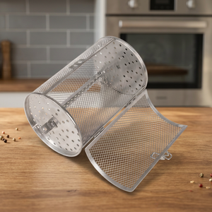 Stainless Steel Wire Expanded <b>Mesh</b> Perforated Oven <b>Basket</b> for Air Fry Oven Rotisserie Grill Roaster Drum Design Coffee Bean BBQ - Product Image 4
