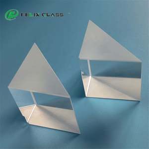 ปริซึมสามเหลี่ยมมุมฉาก 90 องศา วัสดุแก้วออปติคอล FELIX BK7/K9/CaF2/ฟิวส์ซิลิกา หรือวัสดุ IR - Product Image 2