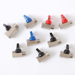 Carbon Steel Mini Ball Valve 1/4 In Internal External Threads For Water Heating Systems - Product Image 1