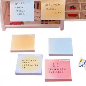 Gradient Solid Color <b>Memo</b> <b>Pads</b> Sticky Notes for Study Office Use New School Year Essential Office Supplies Colorful Notepads for - Product Image 4