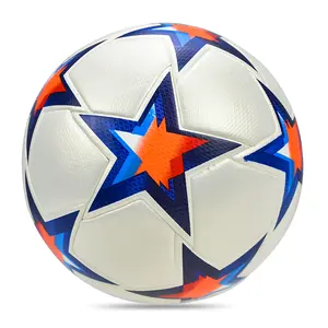 Ballon de football avec logo personnalisé en gros Ballon de football officiel en PU de taille 5 Ballon de football extérieur pour l'entraînement