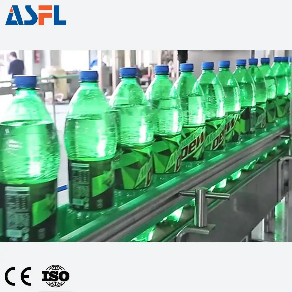 Linea di produzione automatica della Soda riempitrice liquida gassata della Soda per la bottiglia di plastica