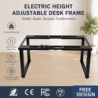 Bureau de jeu informatique avancé certifié CE Rohs, largeur réglable, cadre de bureau ergonomique à levage électrique