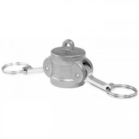 Kopling Cepat Camlock Shutoff Male/Female Thread Hose Barb, Baja Tahan Karat SS304/SS316 Aluminium Tekanan Rendah, Mesin CNC, untuk Bahan Bakar