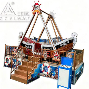 Manèges de parc d'attractions mobiles, jeux pour enfants, balançoire, <span class=keywords><strong>bateau</strong></span>, mini-navire pirate monté sur remorque - Product Image 2