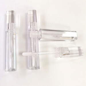 Tube carré transparent vide pour brillant à lèvres, flacon en plastique transparent pour huile à lèvres, emballage cosmétique personnalisé avec logo pour gloss à lèvres - Product Image 4
