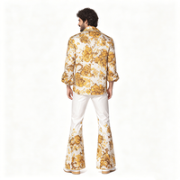 Costume rétro années 70/80, style disco, hippie, pour le Hogmanay, tenues assorties pour couple, polyester, adulte, unisexe