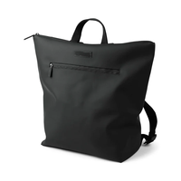 Sac à langer portable à fermeture éclair imperméable tendance, sac à dos pour maman en PU, organisateur de couches avec rangement pour poussette, 20-35L