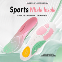 Semelles orthopédiques unisexes à trois points de mécanique, ultra-résistantes, absorbant les chocs, antidérapantes, en gel, pour la correction de l'avant-pied, en EVA