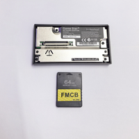 Carte réseau SATA avec carte FMCB1.966 pour console de jeu PS2, carte de démarrage, connexion de disque dur, carte réseau SATA + 8/16/32/64 Mo