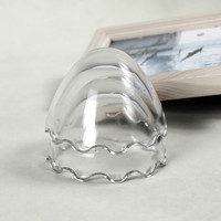 Envases de vidrio para yogur, mermelada de leche, jaleas, especias, Mousse, miel, vidrio transparente pequeño, tarros de pudín con forma de huevo de 100ml con tapa de vidrio