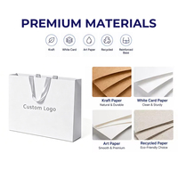 Sacs en papier personnalisés avec votre propre logo, sacs de luxe pour boutiques, chaussettes, cosmétiques, vêtements, chaussures, cadeaux, avec poignée en ruban