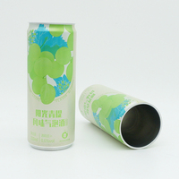 Canettes en aluminium personnalisées de 185 ml, 330 ml, 355 ml, imprimées sur mesure, pour sodas, bières aux fruits, boissons, avec couvercle