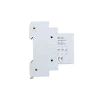 Pengukur Tegangan Voltmeter Digital LED Tiga Fasa AC 80-500V Mini Modular untuk Pemasangan Din Rail BV-3R