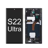 Kompatibel dengan Perakitan Layar S22 Ultra SM-S908B SM-S908U Layar OLED Buatan China