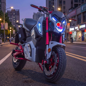 มอเตอร์ไซค์ไฟฟ้า HORISON 72V 2000W มอเตอร์แบบไร้แปรงถ่าน สีแดงดำ สปอร์ตไบค์ ดีไซน์ออฟโรด ไฟ LED >80 กม./ชม. - Product Image 1