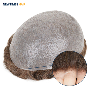 Peluca <span class=keywords><strong>de</strong></span> Cabello Natural Virgen Indio Remy <span class=keywords><strong>de</strong></span> 30 Pulgadas con Frente <span class=keywords><strong>de</strong></span> Encaje y Línea <span class=keywords><strong>de</strong></span> Cabello <span class=keywords><strong>para</strong></span> Hombre, Estilo Ondulado, Modelo Hair Skin Lace Front Wig - Product Image 3