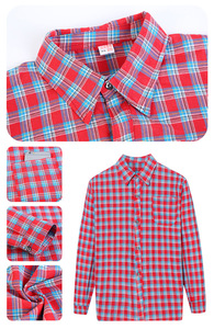 <span class=keywords><strong>Camicia</strong></span> <span class=keywords><strong>a</strong></span> <span class=keywords><strong>Quadri</strong></span> da <span class=keywords><strong>Donna</strong></span> alla Moda, Blusa Chic <span class=keywords><strong>a</strong></span> Quadretti, Manica Lunga, Stile Boyfriend, Camicie Casual Stampate, Top Larghi in Cotone, Blusas Primaverili Nuove _ - Product Image 6