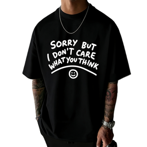 Mi dispiace ma non mi interessa - T-shirt con citazione sarcastica, slogan divertente e grafica accattivante - Product Image 5