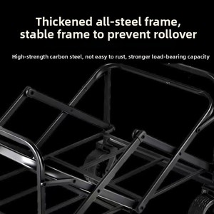 Cross-border Foreign Trade Spot Camping Cart Outdoor Portable <b>Trolley</b> Camp Car <b>Foldable</b> Picnic Off-road Wheel Double-Layer - Product Image 2