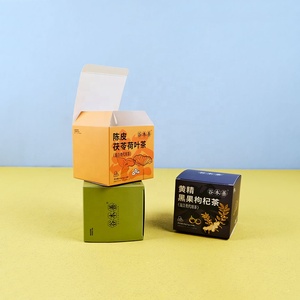Boîte d'impression personnalisée vide thé café découpé à chaud estampage CMJN Tuck fin impression carton boîte de papier emballage - Product Image 1
