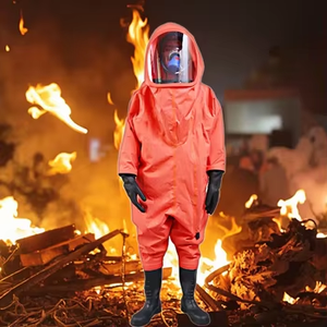 Combinaison de protection chimique monobloc hermétique entièrement fermée Combinaisons de pompier résistantes aux produits chimiques - Product Image 6