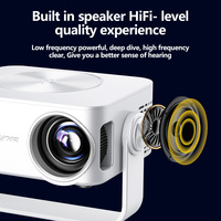 YDH-HY300 Art Hot Sale Projecteur 4K 500 Lumens Wifi 6 Connexion Sans Fil Téléphone Mobile Silencieux Intérieur 180° °   Projecteur rotatif 4K