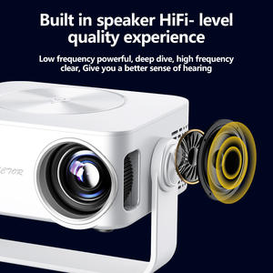 <span class=keywords><strong>Proyector</strong></span> 4K de gran oferta de arte para el exterior, 500 lúmenes, Wifi, 6 teléfonos móviles, conexión inalámbrica, <span class=keywords><strong>proyector</strong></span> giratorio de 180 ° silencioso para interiores, 4K - Product Image 5