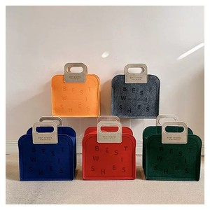 Sac fourre-tout en feutre multicolore, taille personnalisée, motif lettres, fermeture éclair, sac à main de <span class=keywords><strong>loisirs</strong></span>, de voyage et de shopping - Product Image 1