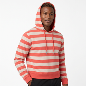 Meilleure Vente 2026 Sweat à Capuche Personnalisé Unisexe Coupe Classique Molleton Bouclette 100% Coton Décontracté Printemps Rayé avec Poche - Product Image 3