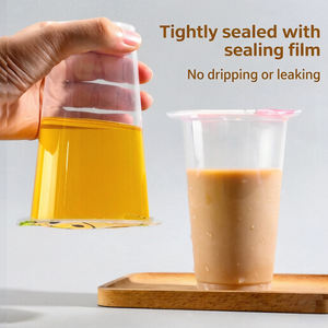 Película de Sellado para Té con Leche, Papel y Plástico de Doble Uso, LOGO Personalizado, Vasos de Papel y Plástico, Tienda de Té con Leche, Calibre 90/95, Comercial - Product Image 2
