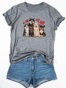 Camiseta gráfica divertida para mujer con estampado de Dumpster Fire "<span class=keywords><strong>This</strong></span> <span class=keywords><strong>Little</strong></span> <span class=keywords><strong>Light</strong></span> <span class=keywords><strong>of</strong></span> <span class=keywords><strong>Mine</strong></span>", cuello redondo, manga corta, informal - Product Image 4