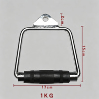 Accessoires de barre de traction latérale en acier noir pour équipement de fitness multifonctionnel, idéal pour l'entraînement de force, la préparation des biceps et les attaches de câble.