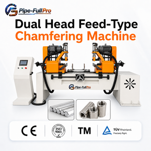 Double End Automatic Chamfering <b>Machine</b> with Auto Feeding Appliance 380V 2.2kW Multifunctional for Metal Workpieces - Product Image 1