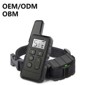 Collier de dressage pour chien à distance rechargeable, portée efficace de 500 m, étanche IP67, taille réglable, en plastique intelligent pour chiens, contrôle des aboiements - Product Image 1