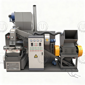 Machine de recyclage automatique de câbles à haute efficacité, ligne de séparation de métaux ferreux et de cuivre, ligne de broyage avec boîte de jonction, broyeur - Product Image 1