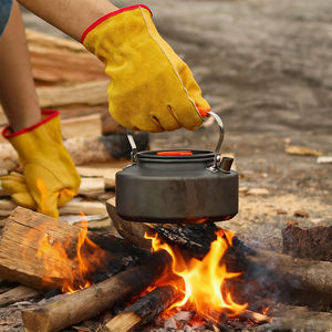 قفازات حديقة جلدية ممتازة قفازات صفراء مقاومة للشوكة للخدمة الشاقة للعمل في جميع الأحوال الجوية البستنة في الهواء الطلق - Product Image 3