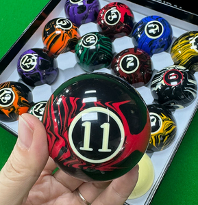 GANGSHANGHUA GSHZXC-007 Ensemble de 16 billes de <span class=keywords><strong>billard</strong></span> de taille réglementaire premium 2-1/4" (57,2 mm) avec motif marbré tourbillonnant, durable - Product Image 4